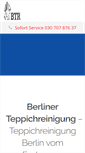 Mobile Screenshot of berliner-teppichreinigung.de
